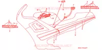 STICKERS ('87) voor Honda CBR 600 F HURRICANE 1987