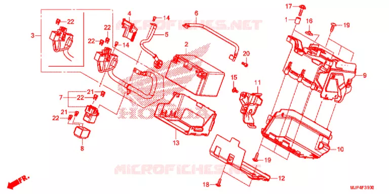 GEREEDSCHAP/ACCUVAK Honda MOTO 1000 AFRICA-TWIN 2016  CRF1000DG