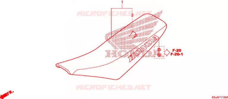ENKELE ZITTING(2) Honda MOTO 100 CRF 2008  CRF100F8