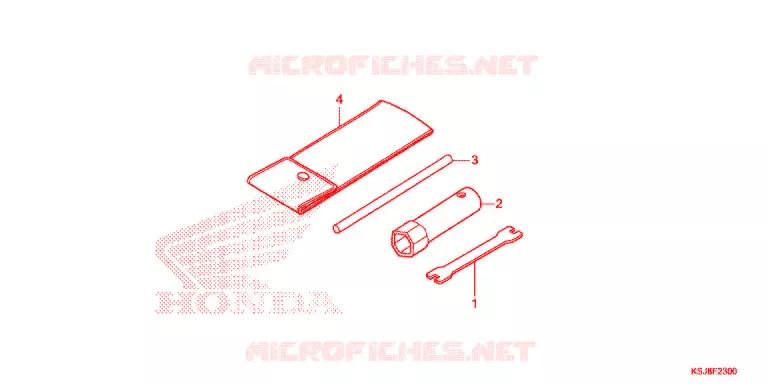 GEREEDSCHAP/ACCUVAK Honda MOTO 100 CRF 2013  CRF100FD