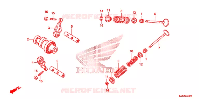 NOKKENAS/KLEP Honda MOTO 110 CRF 2013  CRF110FD