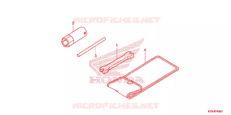 GEREEDSCHAP/ACCUVAK Honda MOTO 110 CRF 2014  CRF110FE