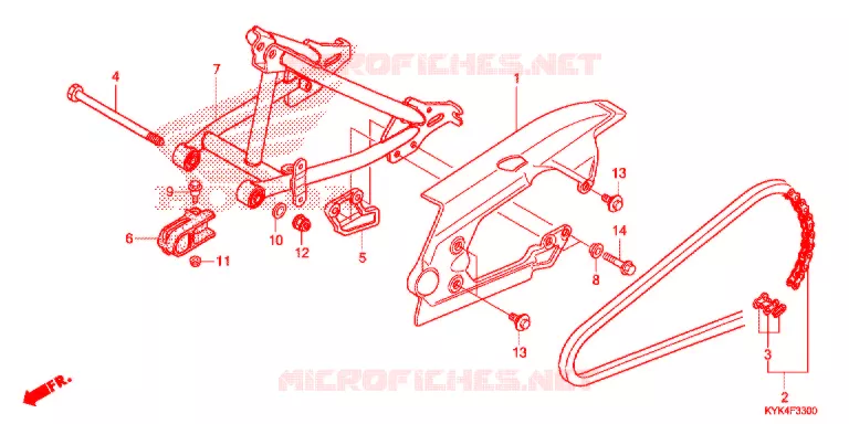 ZWAAI-ARM/KETTINGKAST Honda MOTO 110 CRF 2015  CRF110FF