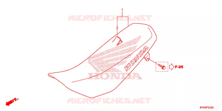 ENKELE ZITTING(2) Honda MOTO 110 CRF 2016  CRF110FG