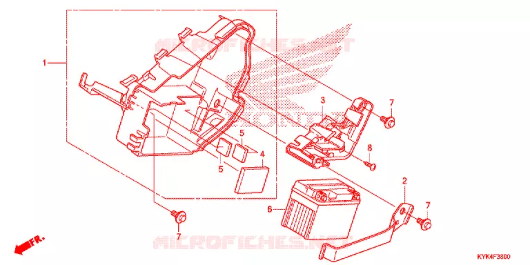 GEREEDSCHAP/ACCUVAK Honda MOTO 110 CRF 2016  CRF110FG