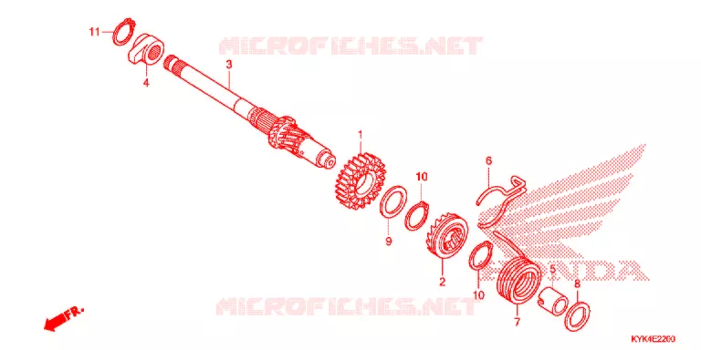 KICKSTARTER SPIL Honda MOTO 110 CRF 2016  CRF110FG