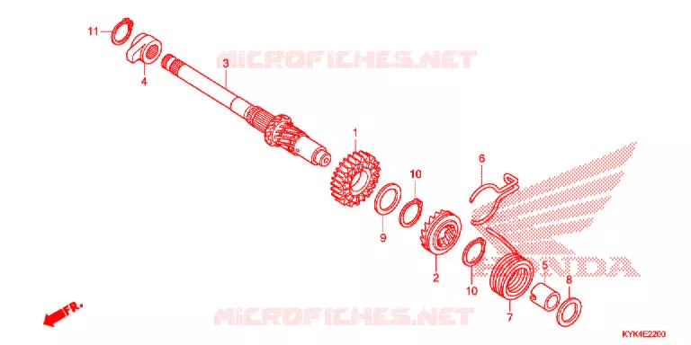 KICKSTARTER SPIL Honda MOTO 110 CRF 2017  CRF110FH