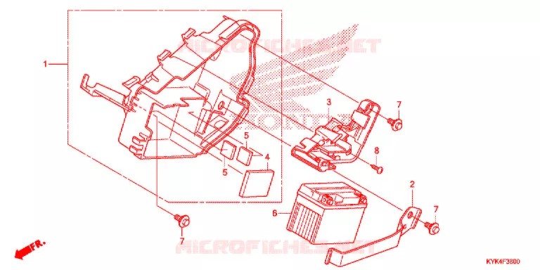 GEREEDSCHAP/ACCUVAK Honda MOTO 110 CRF 2017  CRF110FH
