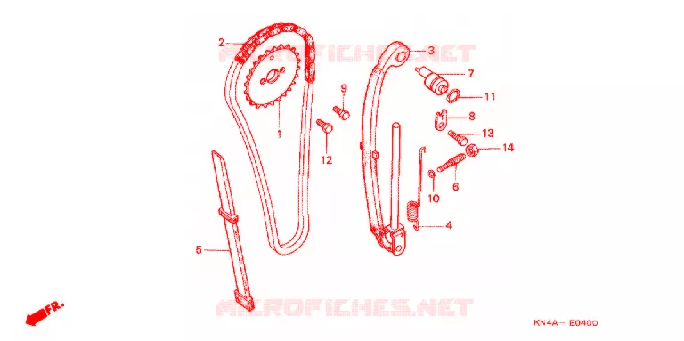 NOK KETTING/SPANNER Honda MOTO 100 CRF 2007  CRF100F7