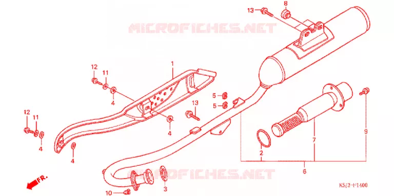 UITLAATDEMPER(2) Honda MOTO 100 CRF 2007  CRF100F7