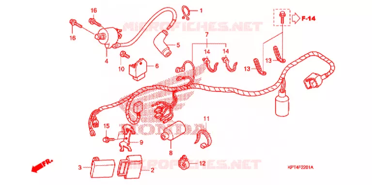 BEDRADINGSBUNDEL ('06-'11) Honda MOTO 150 CRF 2007  CRF150F7