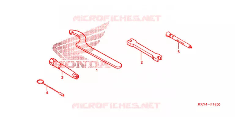 GEREEDSCHAP/ACCUVAK Honda MOTO 250 CRF 2008  CRF250R8