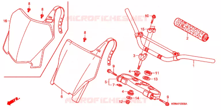 HENDEL PIJP/BOVENSTE BRUG (2) Honda MOTO 250 CRF 2009  CRF250R9
