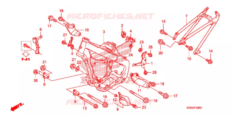 FRAME CHASSIS Honda MOTO 250 CRF 2011  CRF250RB