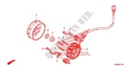 LINKS KRUKAS AFDEKKING/ GENERATOR(2) voor Honda CRF 250 R 2012