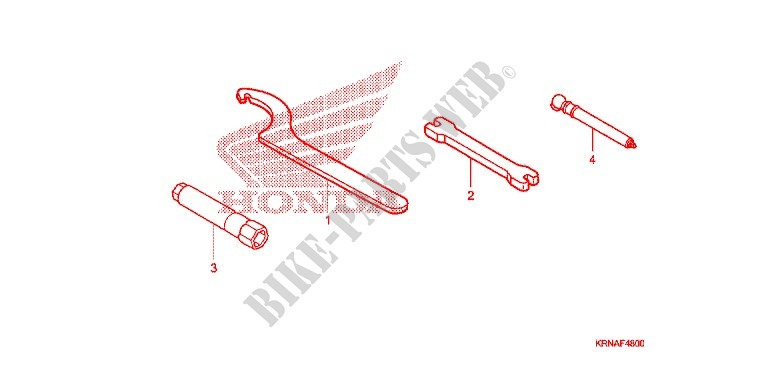 GEREEDSCHAP/ACCUVAK voor Honda CRF 250 R 2012