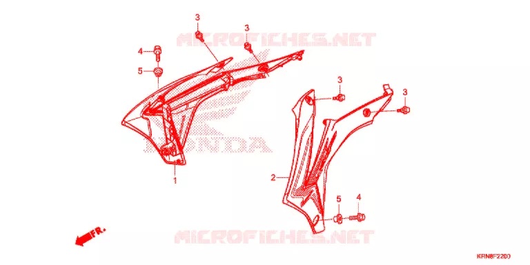 RADIATOR VERSTIJVING Honda MOTO 250 CRF 2014  CRF250RE
