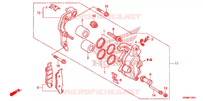 VOOR REMKLAUW Honda MOTO 250 CRF 2016  CRF250RG