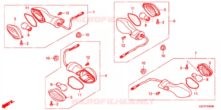 ACHTER STROOMLIJNKAP Honda MOTO 250 CRF 2013  CRF250ME