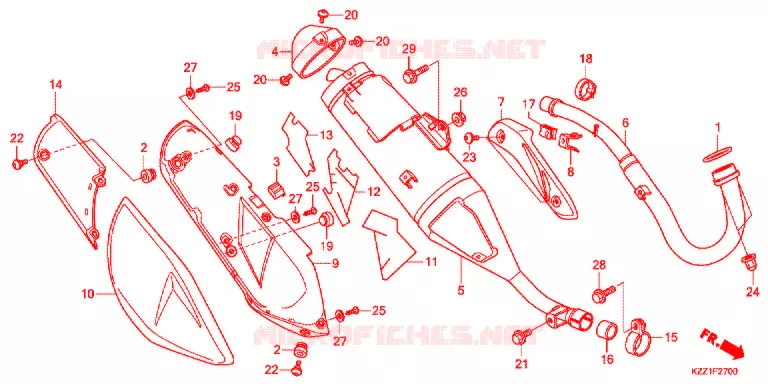 UITLAATDEMPER(2) Honda MOTO 250 CRF 2013  CRF250ME