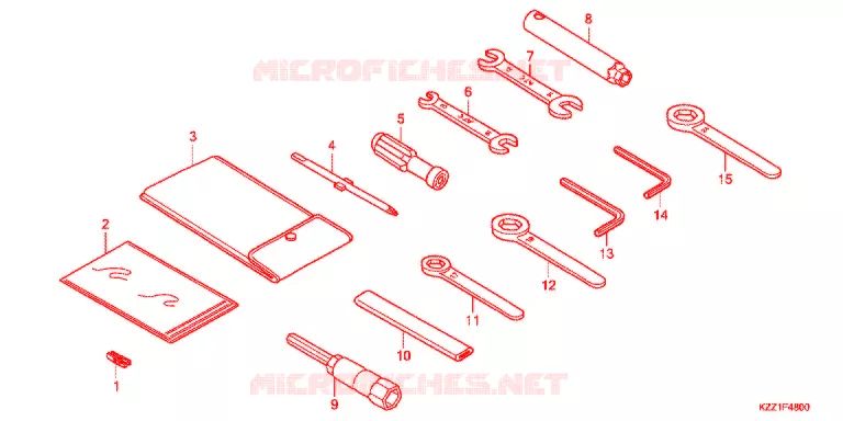 GEREEDSCHAP/ACCUVAK Honda MOTO 250 CRF 2016  CRF250MF