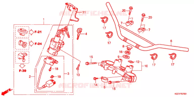 HENDEL PIJP/BOVENSTE BRUG (2) Honda MOTO 250 CRF 2015  CRF250MF