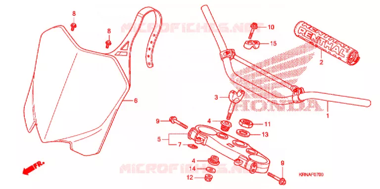 HENDEL PIJP/BOVENSTE BRUG (2) Honda MOTO 250 CRF 2013  CRF250RD