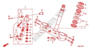 STURING STANG/BOVENSTE BRUG (CRF250R8/9) AMORTIS. DIRECTION voor Honda CRF 250 R 2008