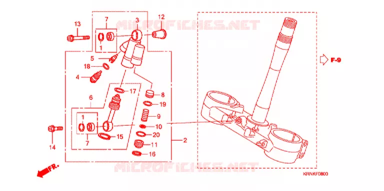 STUURDEMPER Honda MOTO 250 CRF 2012  CRF250RC