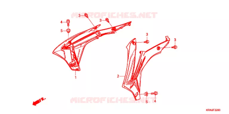 RADIATOR VERSTIJVING Honda MOTO 250 CRF 2015  CRF250RF