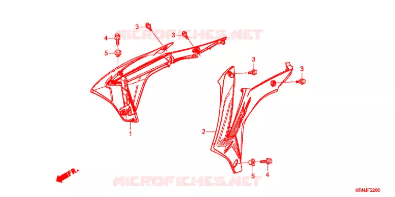 RADIATOR VERSTIJVING Honda MOTO 250 CRF 2017  CRF250RG