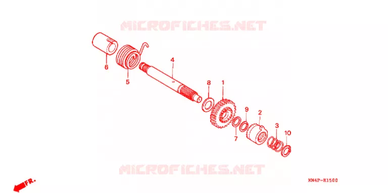 KICKSTARTER SPIL Honda MOTO 100 CRF 2004  CRF100F4