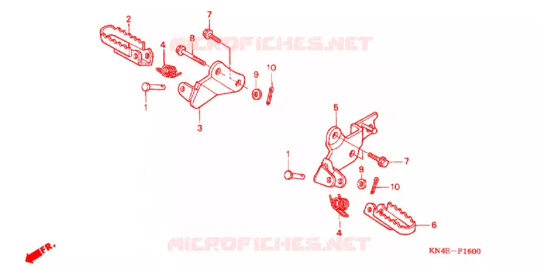 OPSTAP/KICKARM/ WISSEL PEDAAL Honda MOTO 100 CRF 2005  CRF100F5