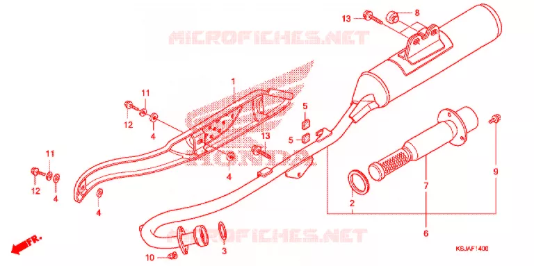 UITLAATDEMPER(2) Honda MOTO 100 CRF 2011  CRF100FB