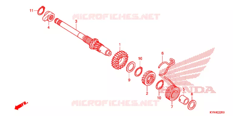 KICKSTARTER SPIL Honda MOTO 110 CRF 2014  CRF110FE