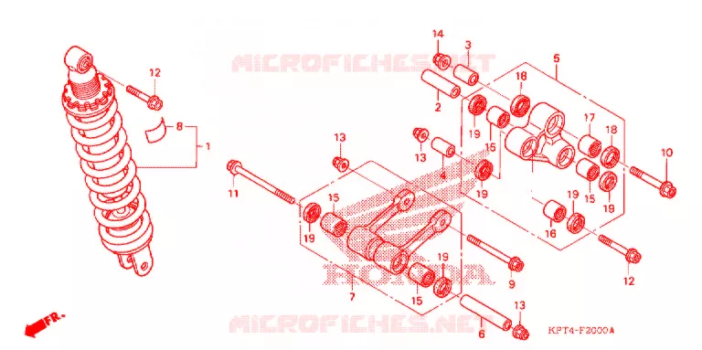 ACHTER KUSSEN(2) Honda MOTO 150 CRF 2003  CRF150F3