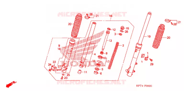 VOOR VORK Honda MOTO 150 CRF 2011  CRF150FB