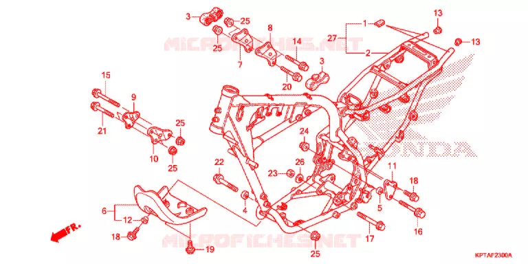 FRAME CHASSIS Honda MOTO 150 CRF 2012  CRF150FC
