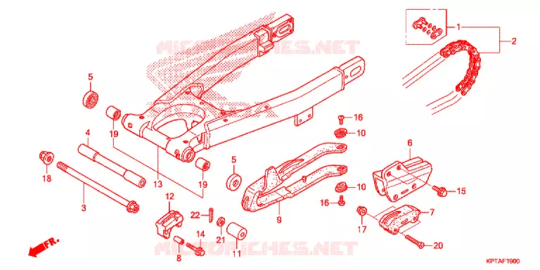 ZWAAI-ARM/KETTINGKAST Honda MOTO 150 CRF 2012  CRF150FC