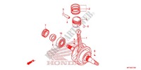 KRUKAS/ZUIGER voor Honda CRF 150 F 2013