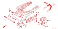 ZWAAI ARM/KETTINGKAST voor Honda CRF 150 F 2013