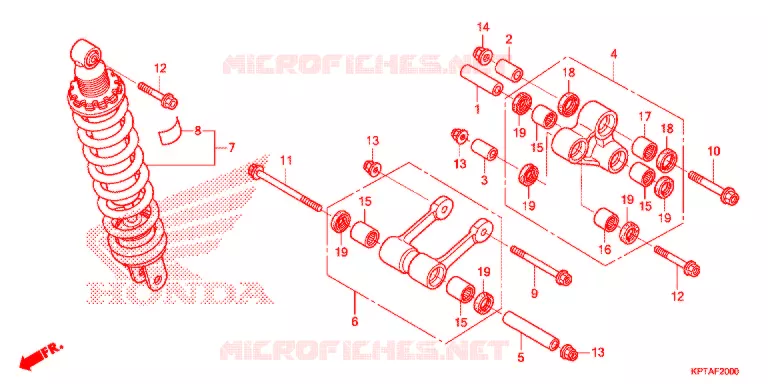 ACHTER KUSSEN(2) Honda MOTO 150 CRF 2013  CRF150FD