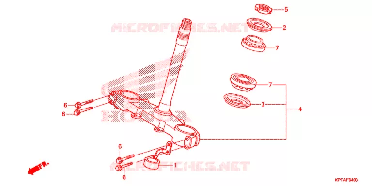 STURING STANG/BOVENSTE BRUG Honda MOTO 150 CRF 2015  CRF150FF