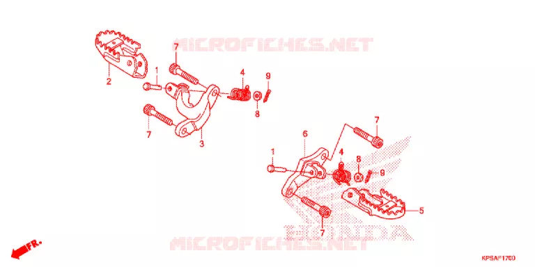 OPSTAP/KICKARM/ WISSEL PEDAAL Honda MOTO 230 CRF 2012  CRF230FC