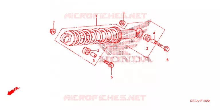 ACHTER KUSSEN(2) Honda MOTO 50 CRF 2004  CRF50F4