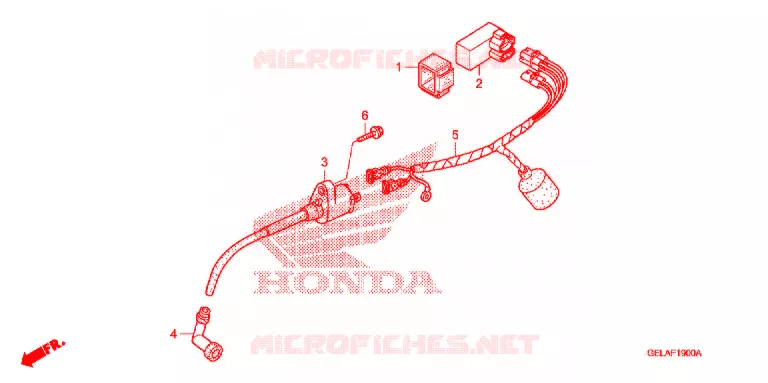 BEDRADINGSBUNDEL/ACCU Honda MOTO 50 CRF 2006  CRF50F6