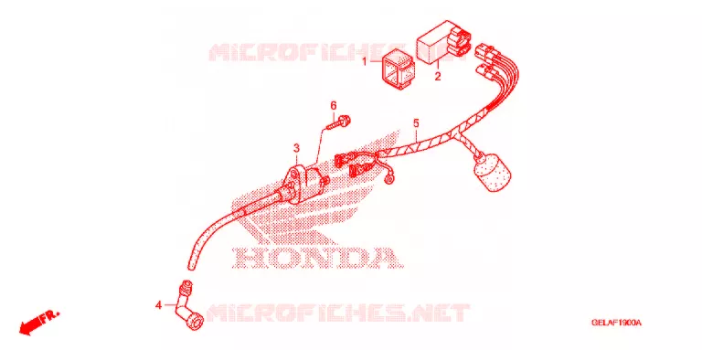 BEDRADINGSBUNDEL/ACCU Honda MOTO 50 CRF 2008  CRF50F8