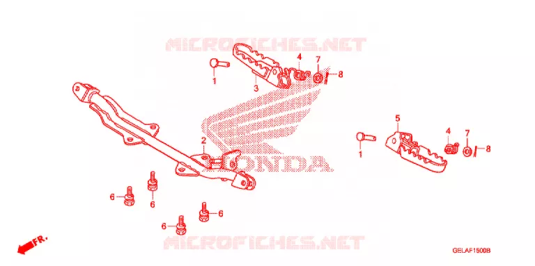 OPSTAP/KICKARM/ WISSEL PEDAAL Honda MOTO 50 CRF 2012  CRF50FC