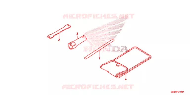 GEREEDSCHAP/ACCUVAK Honda MOTO 50 CRF 2013  CRF50FD