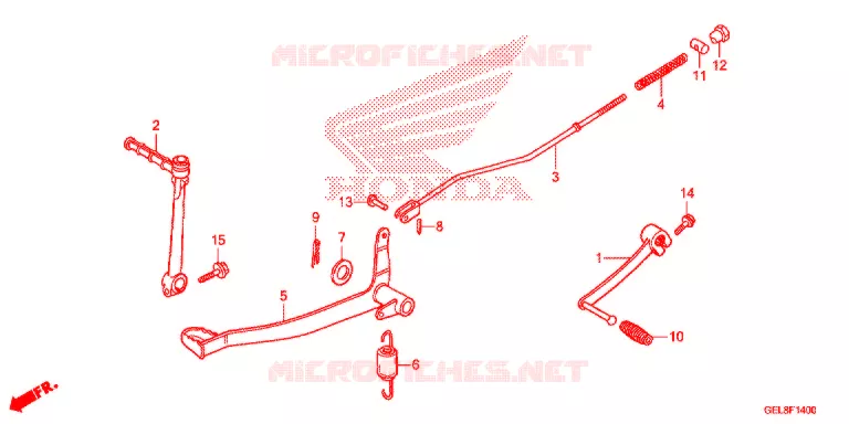 PEDAAL/KICKSTARTER ARM Honda MOTO 50 CRF 2014  CRF50FE